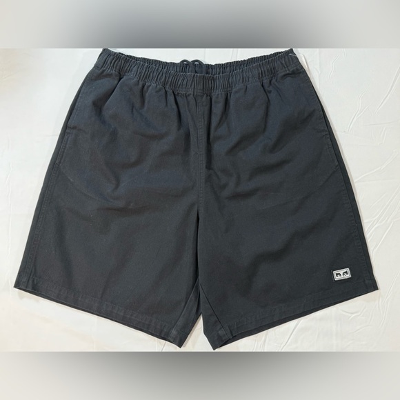 OBEY Men's Black elastic waist shorts size L - Picture 1 of 11